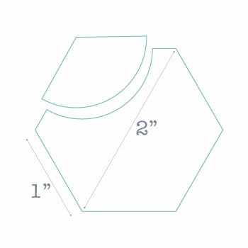 Curve Appeal Paper Pieces (small) - 42 Pre-cut Papers for Curved English Paper-piecing
