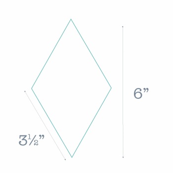 Diamond Paper Pieces (3.5inch) - 60degree Diamonds, 40 Pre-cut Papers for English Paper-piecing