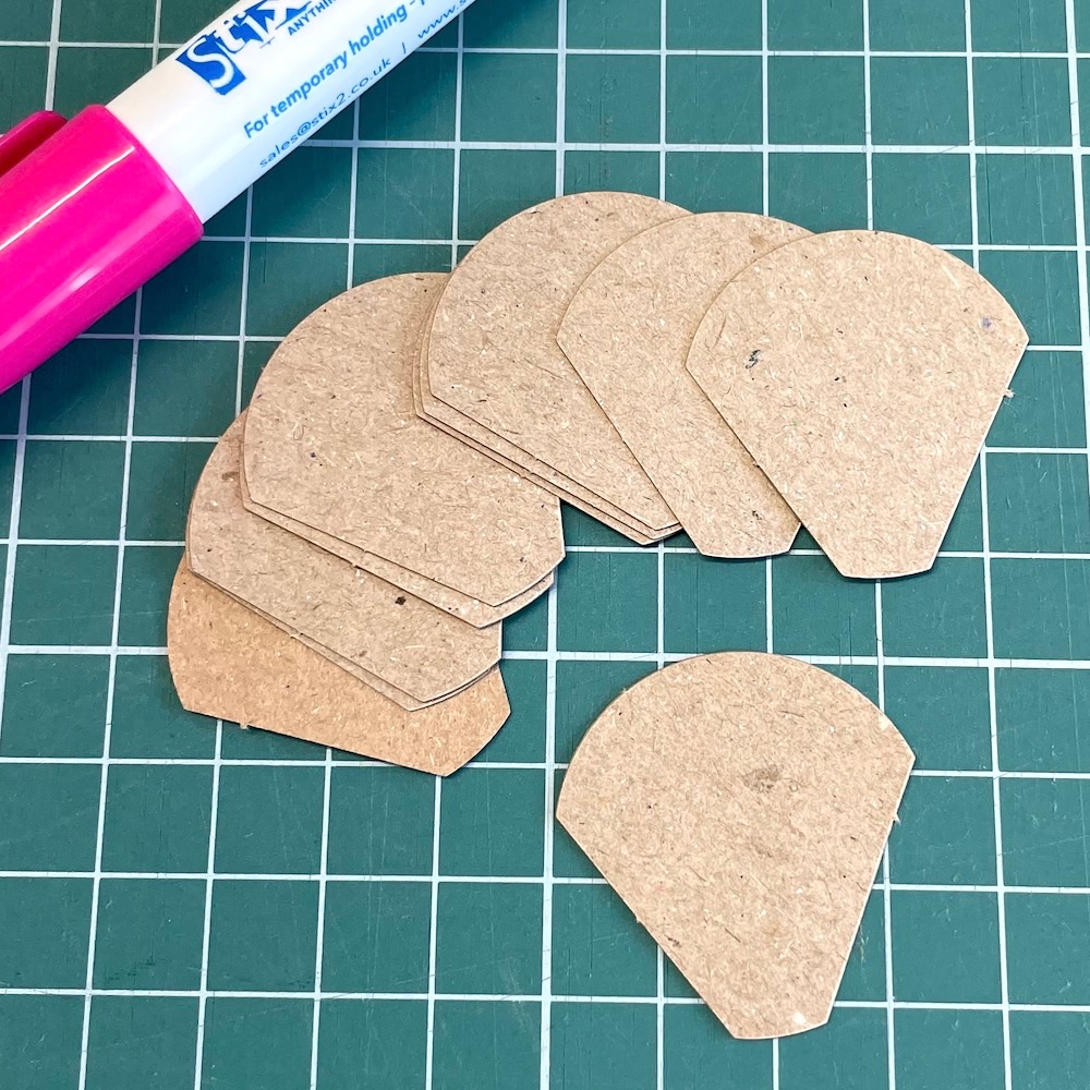 Mini Flower Paper Pieces - 48 Pre-cut Papers for English Paper-piecing