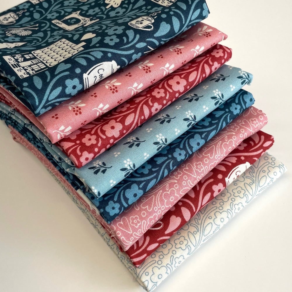 Cosy House Fat Quarter Bundle - 8 pieces