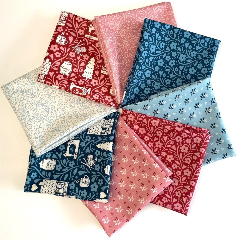 Cosy House Fat Quarter Bundle - 8 pieces