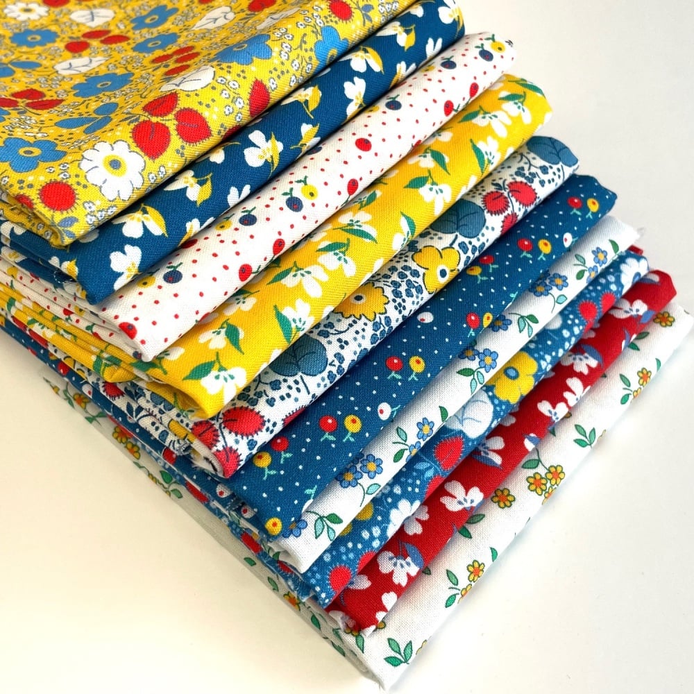 Flowerhouse Playful Fat Quarter Bundle - 10 pieces