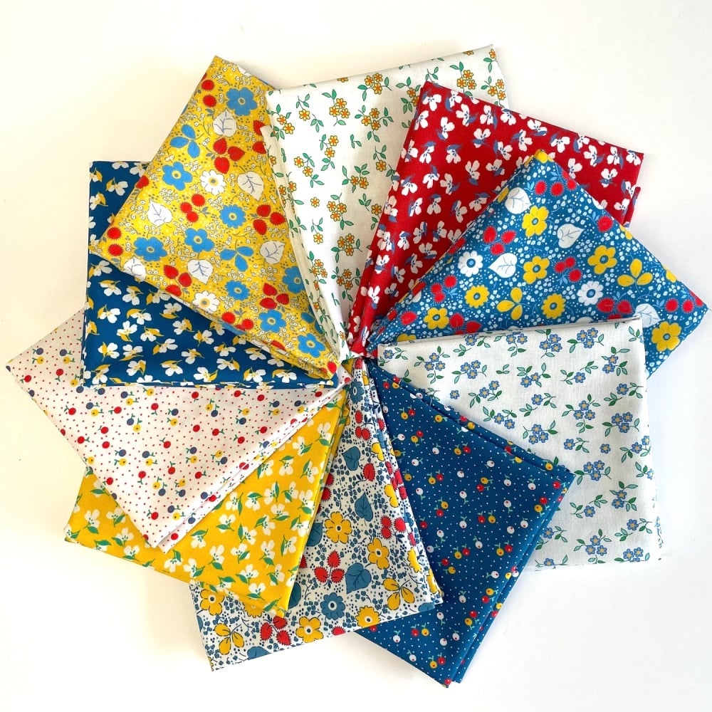 Flowerhouse Playful Fat Quarter Bundle - 10 pieces