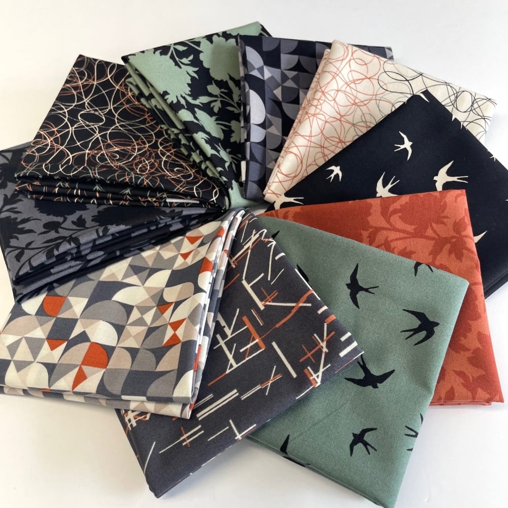Verdigris Fat Quarter Bundle - 10 pieces