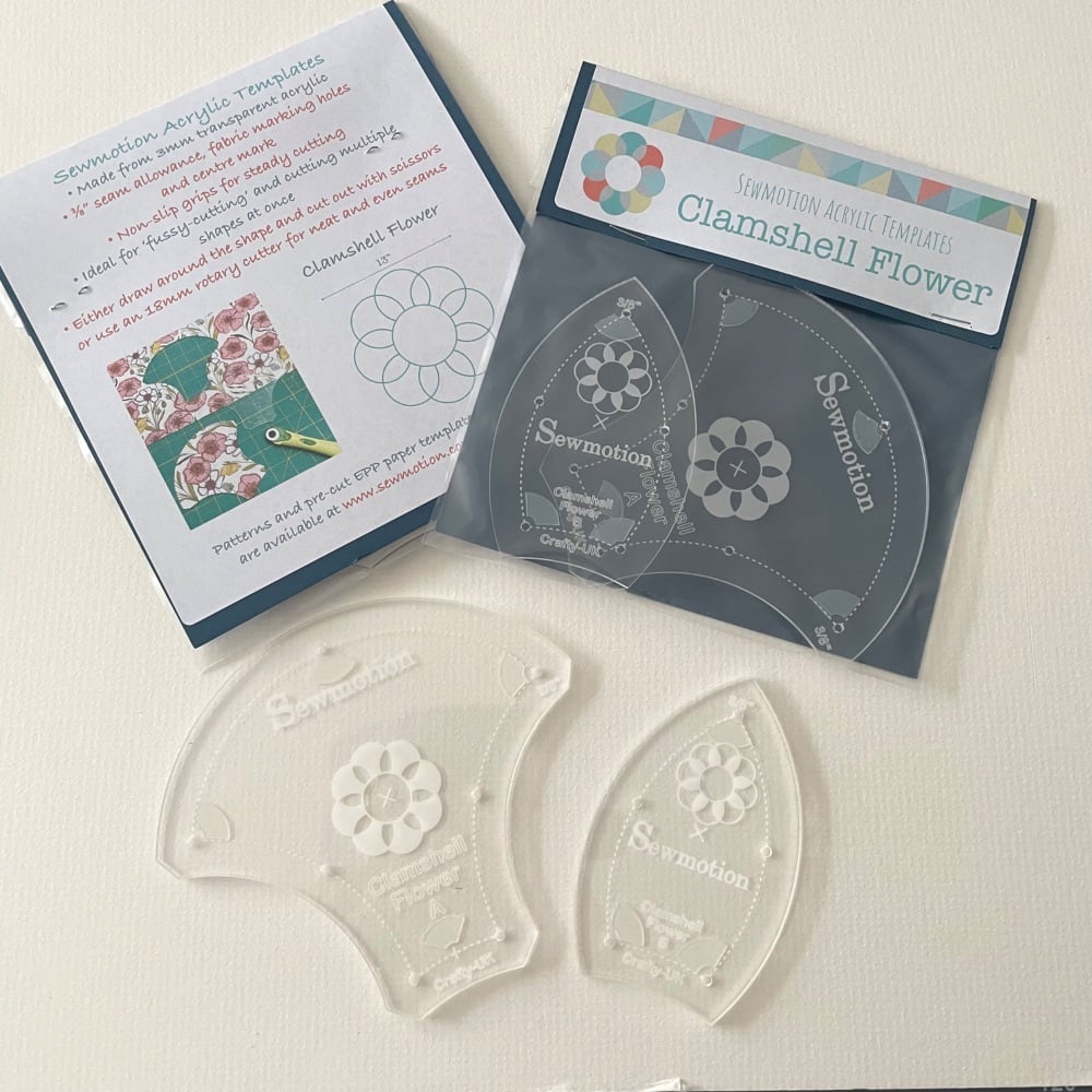 Acrylic Template - Clamshell Flower