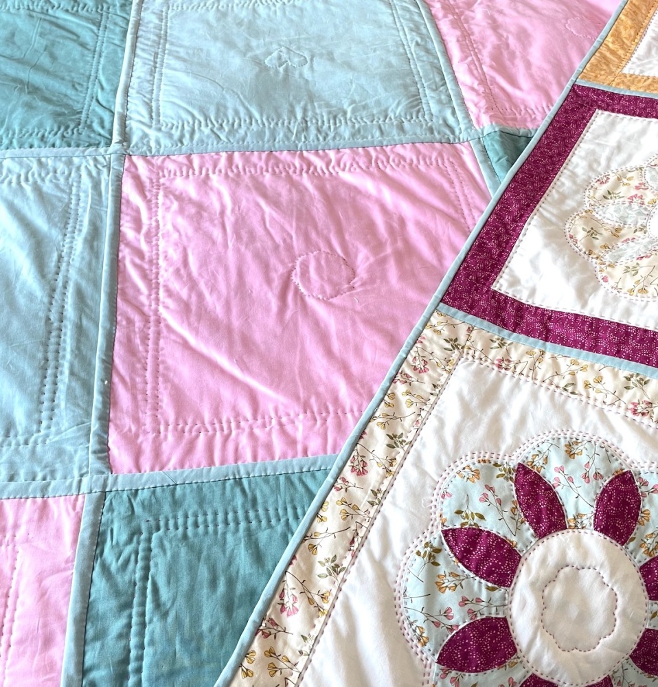 Clamshell Flower - Backing Set for quilt