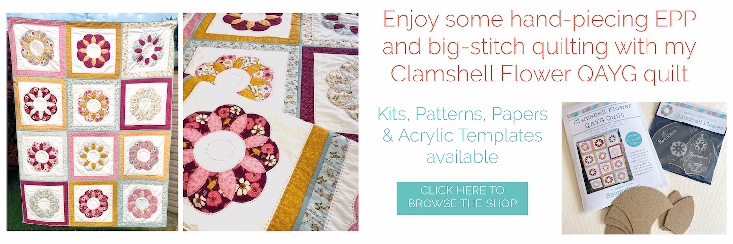 Clamshell quilt banner