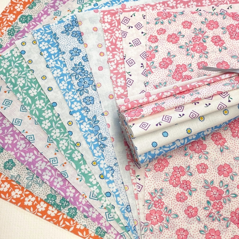 At the Cottage Fabric Roll - 10" Squares - 12pcs