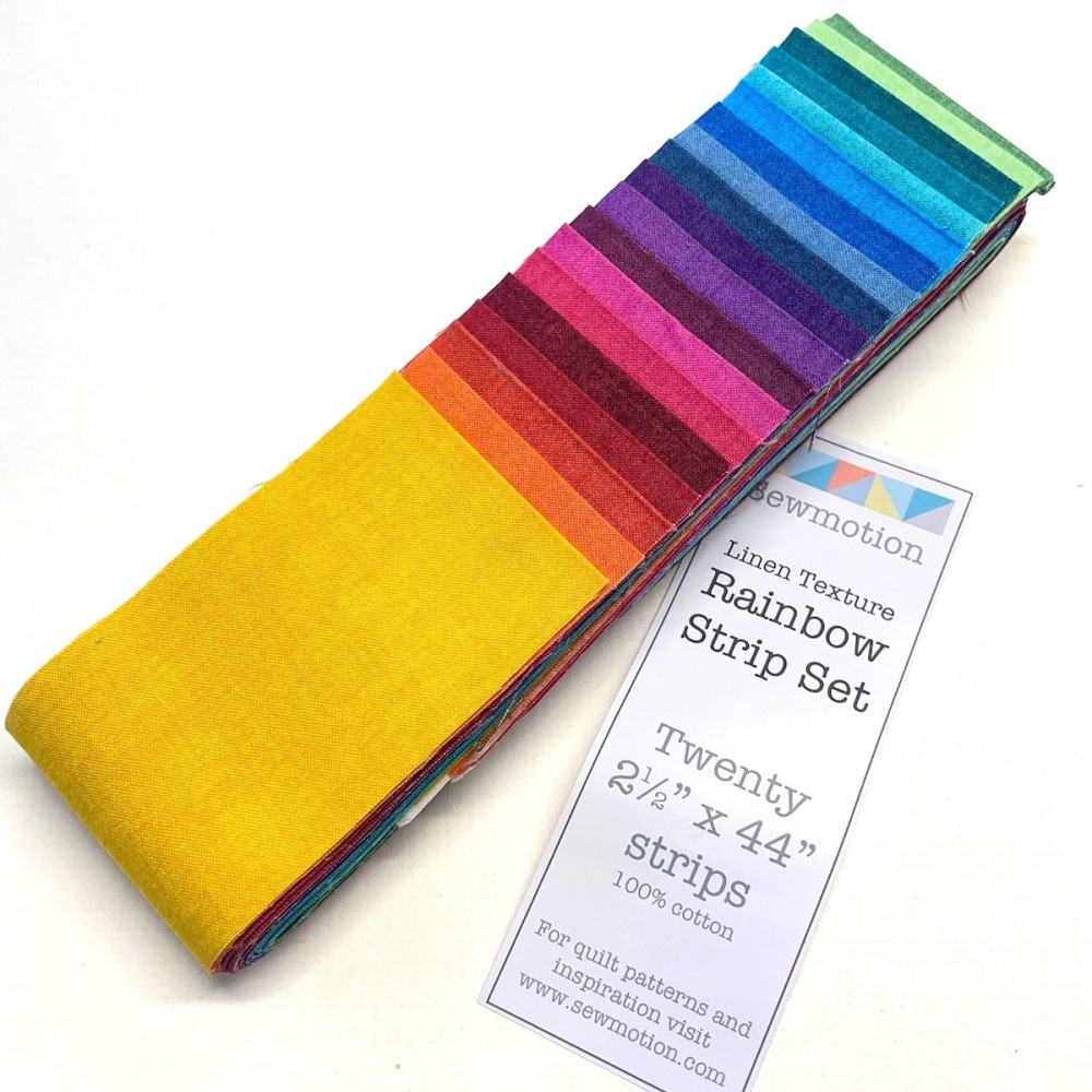 Quilter's Pre-cut Strip Set (20pc) in Makower's Linen Textures V1