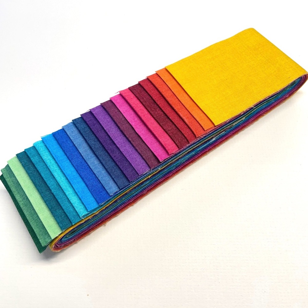 Quilter's Pre-cut Strip Set (20pc) in Makower's Linen Textures V1