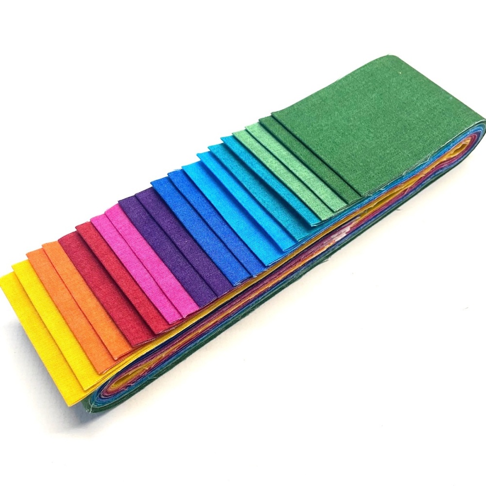 Quilter's Pre-cut Strip Set (20pc) in Makower's Linen Textures V2