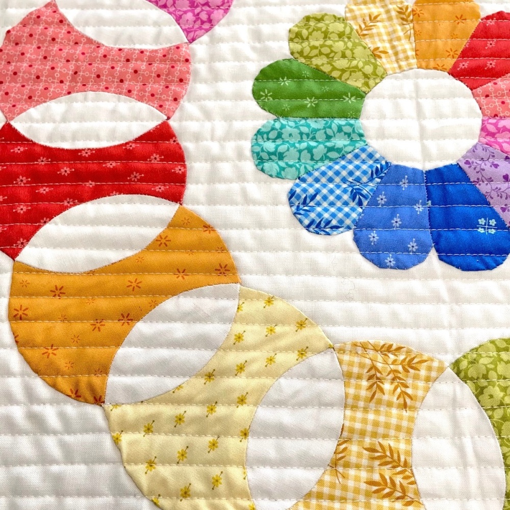 Summer Bloom Wall Hanging Kit - Curved English paper-piecing