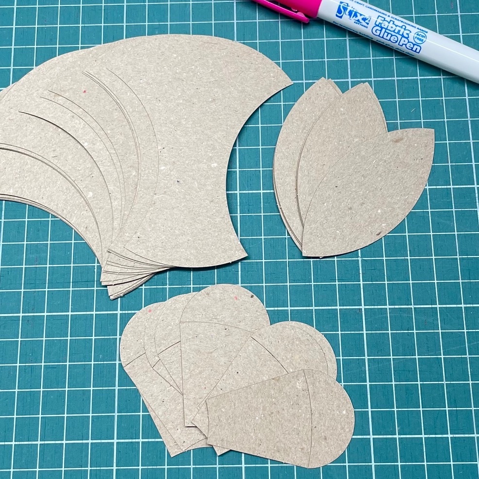 Bloom Ring Paper Pieces - 44 Pre-cut Papers for Curved English Paper-piecing