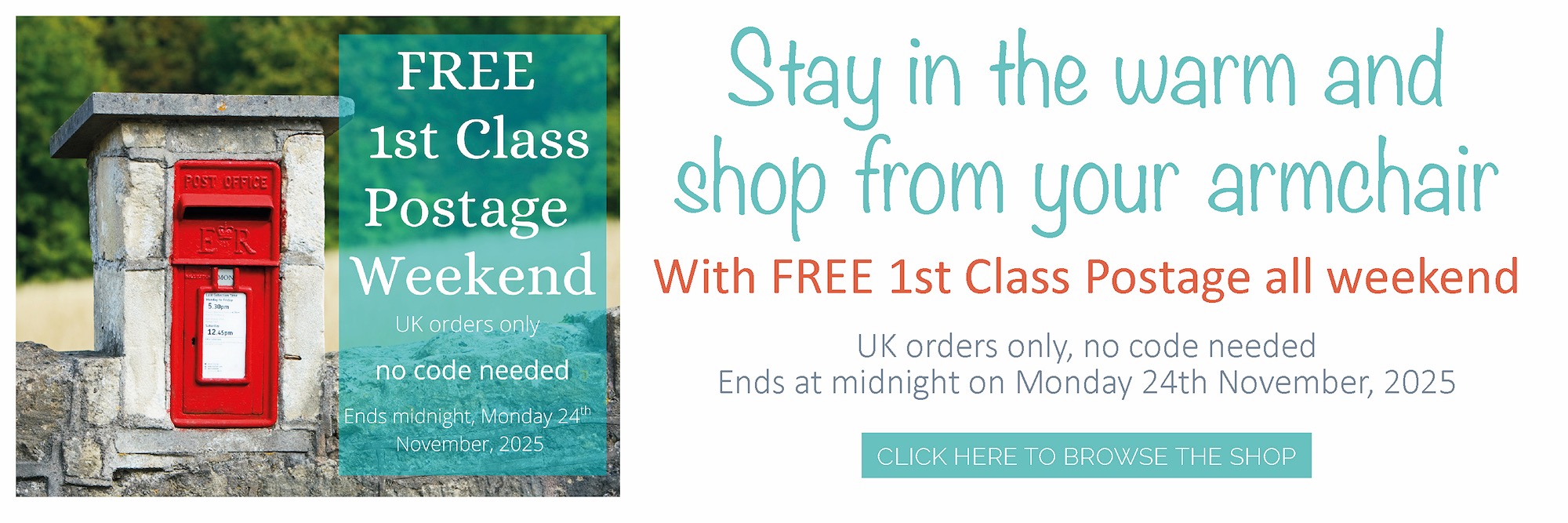 Free 1st class postage weekend.jpg