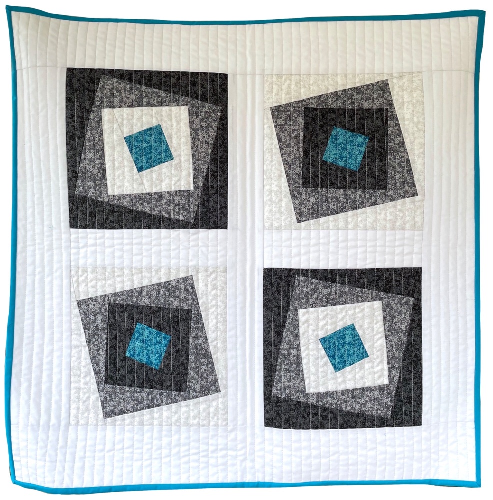 Wonky Squares Wall Hanging Kit in Monochrome