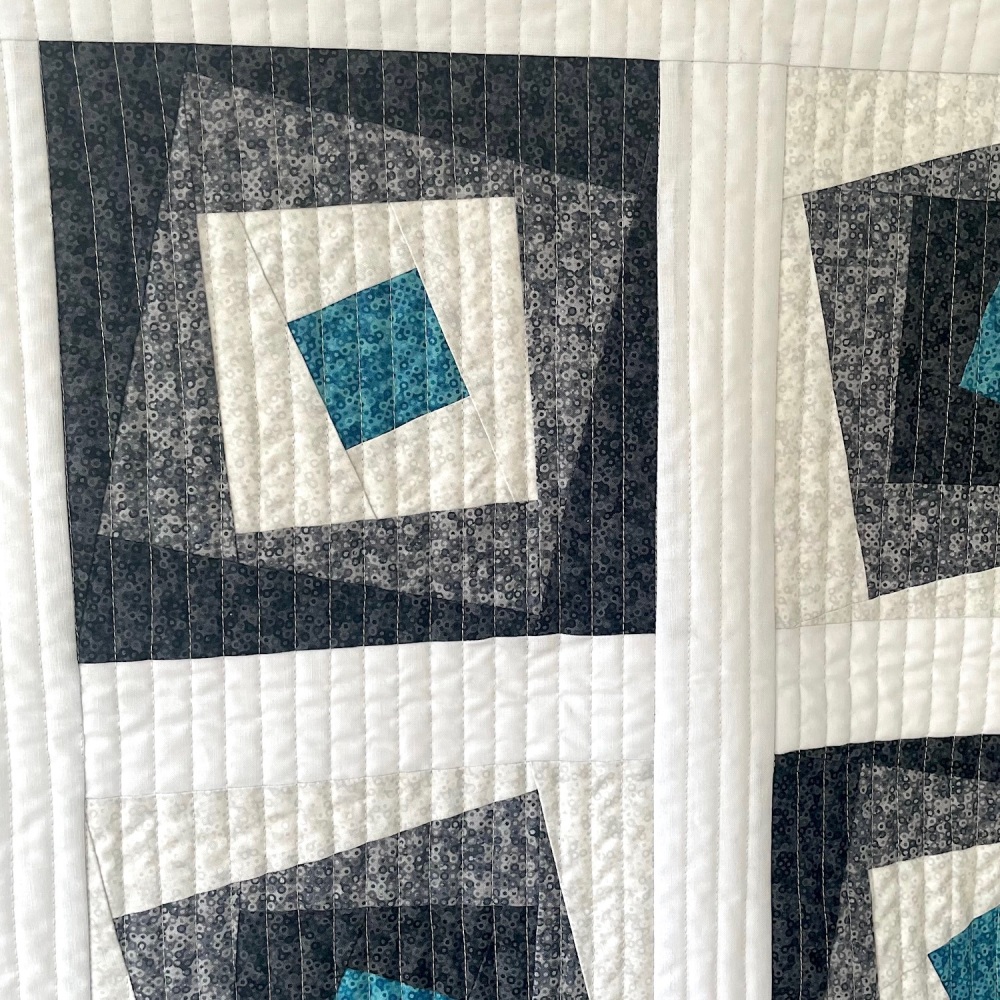 Wonky Squares Wall Hanging Kit in Monochrome