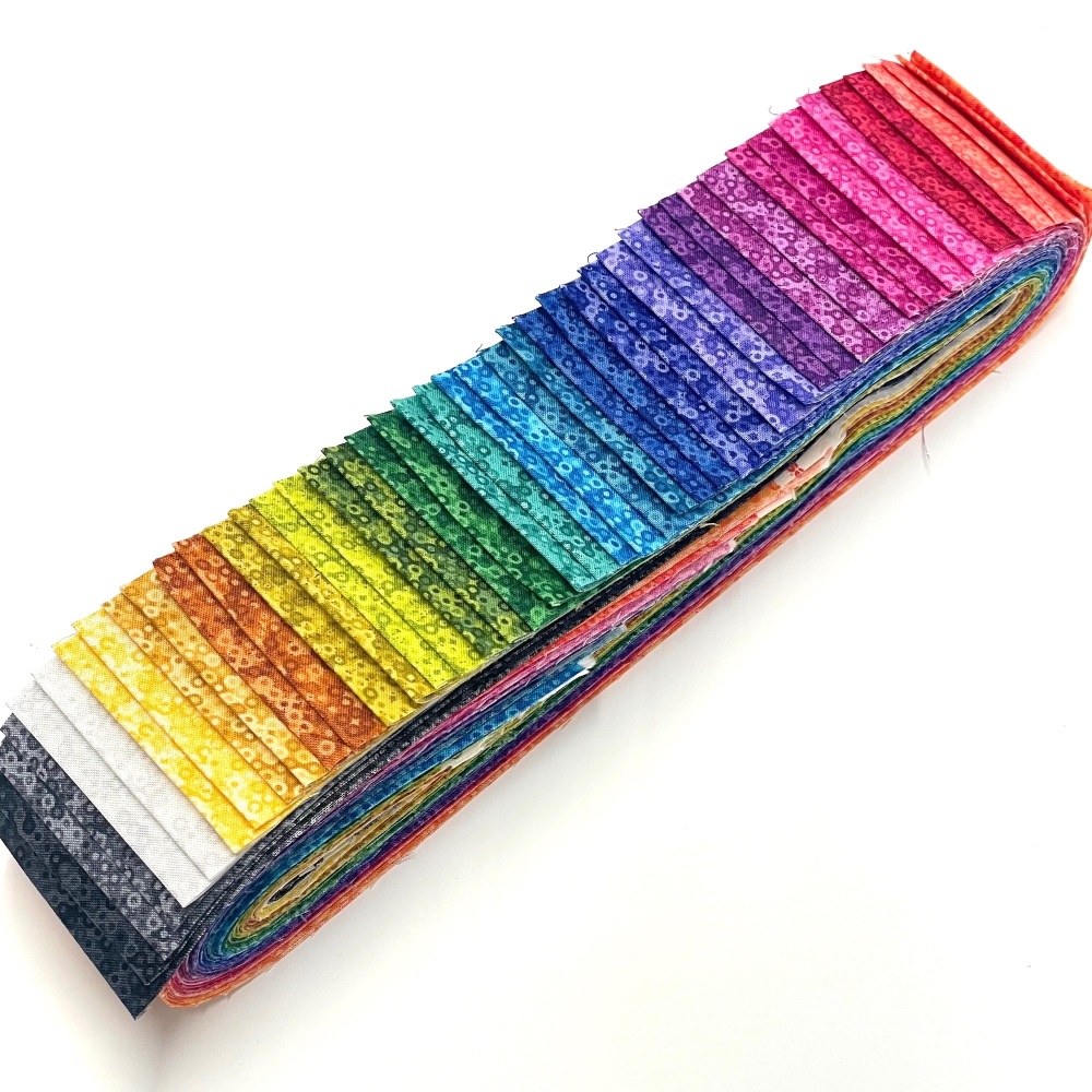 Quilter's Pre-cut 48pc Fabric Strip Set in Fairy Rings