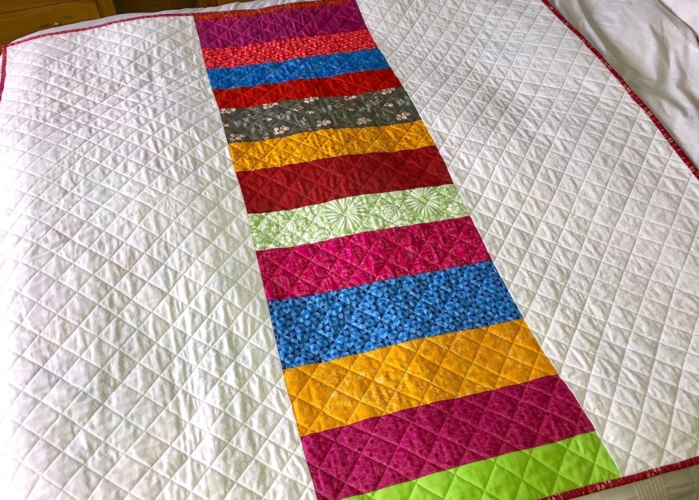 Rainbow Scrappy HST Quilt Pattern