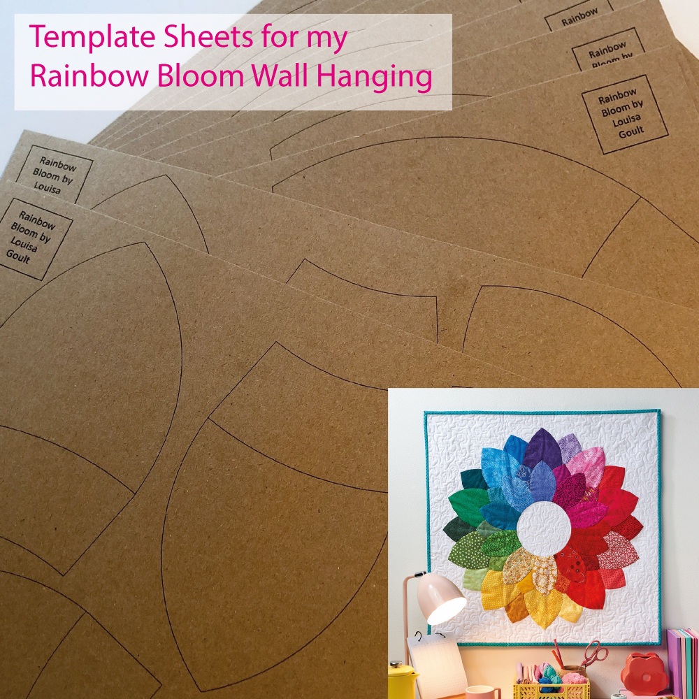 Template Sheets  for my Rainbow Bloom Wall Hanging