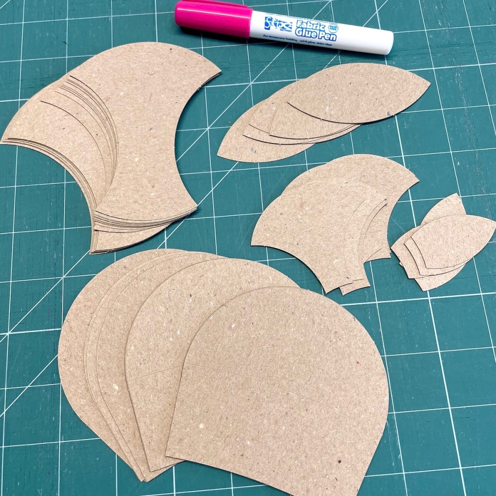 Sun Spell Paper Pieces - 68 Pre-cut Papers for Curved English Paper-piecing