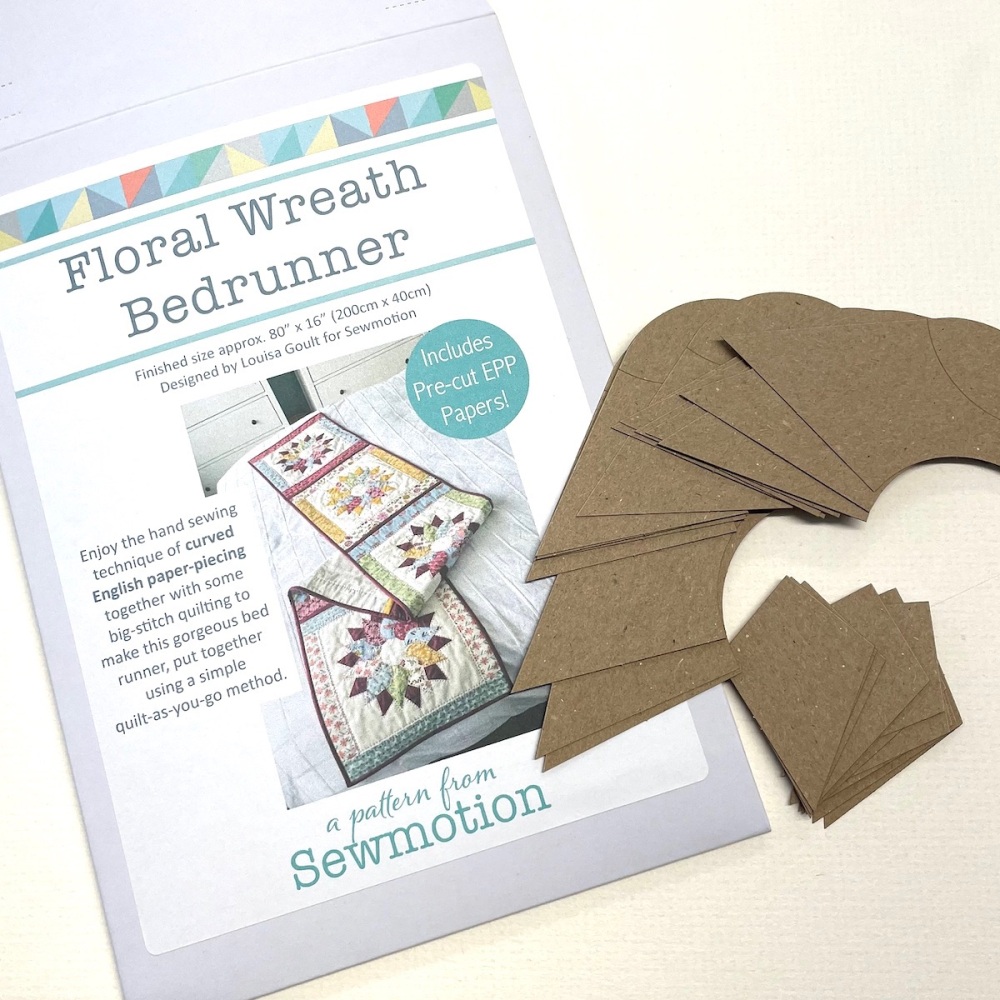 Floral Wreath Bedrunner Pattern & Papers