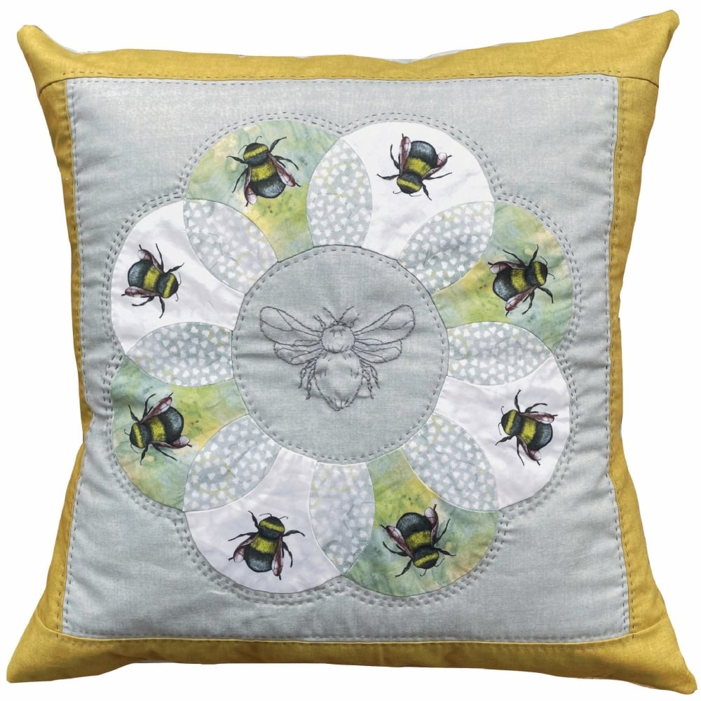 Clamshell EPP Flower Cushion Kit Shute Lane's Bumblebee - curved English Paper-piecing (EPP)