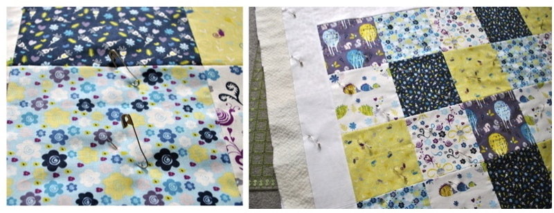 Basted quilt