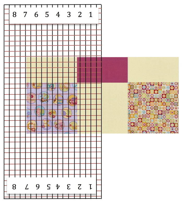 Ruler and block red lines 2