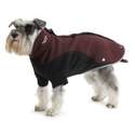 Ancol Muddy Paws Xtra Warm Thermal Dog Fleece Burgundy & Black All Sizes