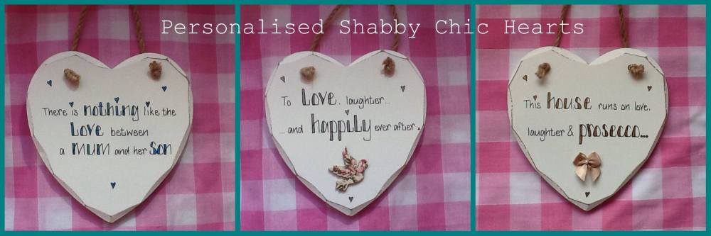 Personalised photo frames, wooden, shabby chic, vintage 