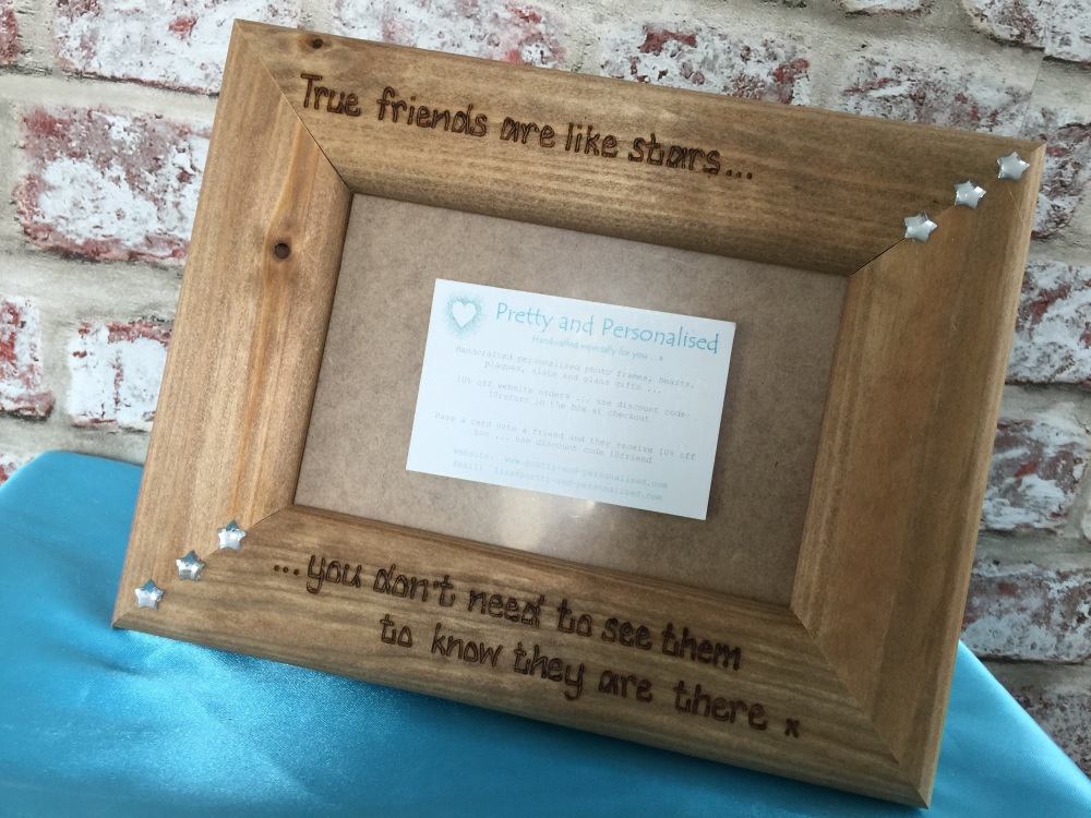 'True friends are like stars, you don't always see them but you know