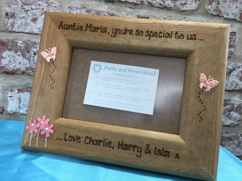 personalised auntie frame