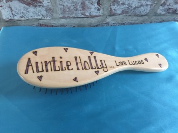 'Love You...Mum / Nan' personalised wooden hairbrush 