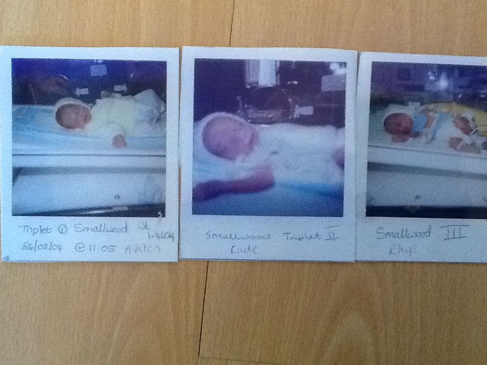 Newborn triplet boys