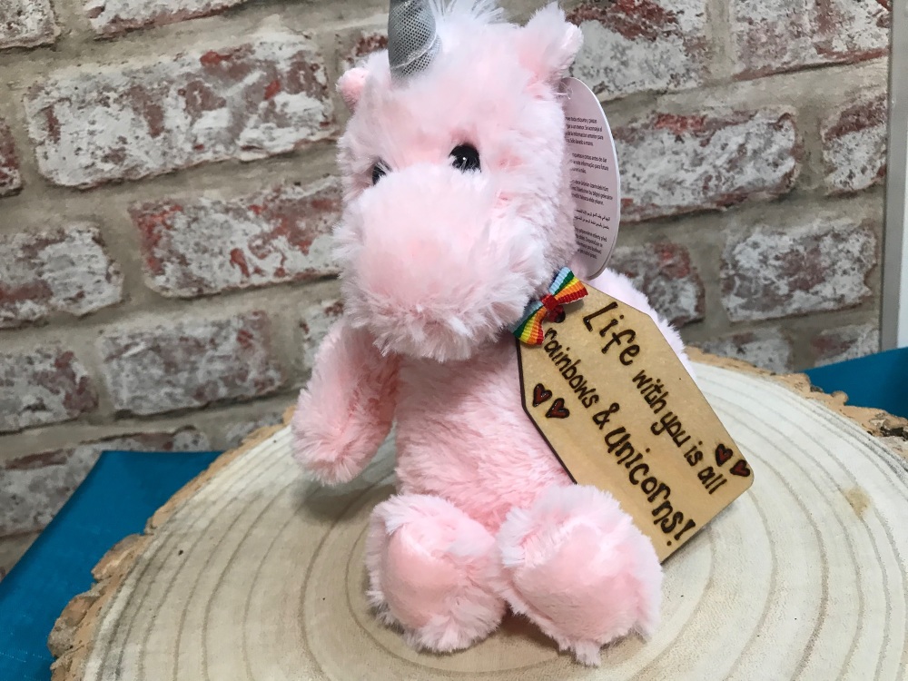 Personalised Unicorn Plushie Soft Toy