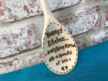 'Nanny's Kitchen' - Personalised Wooden Spoon 