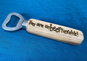 For The One You Love - Personalised Wooden Bottle Opener