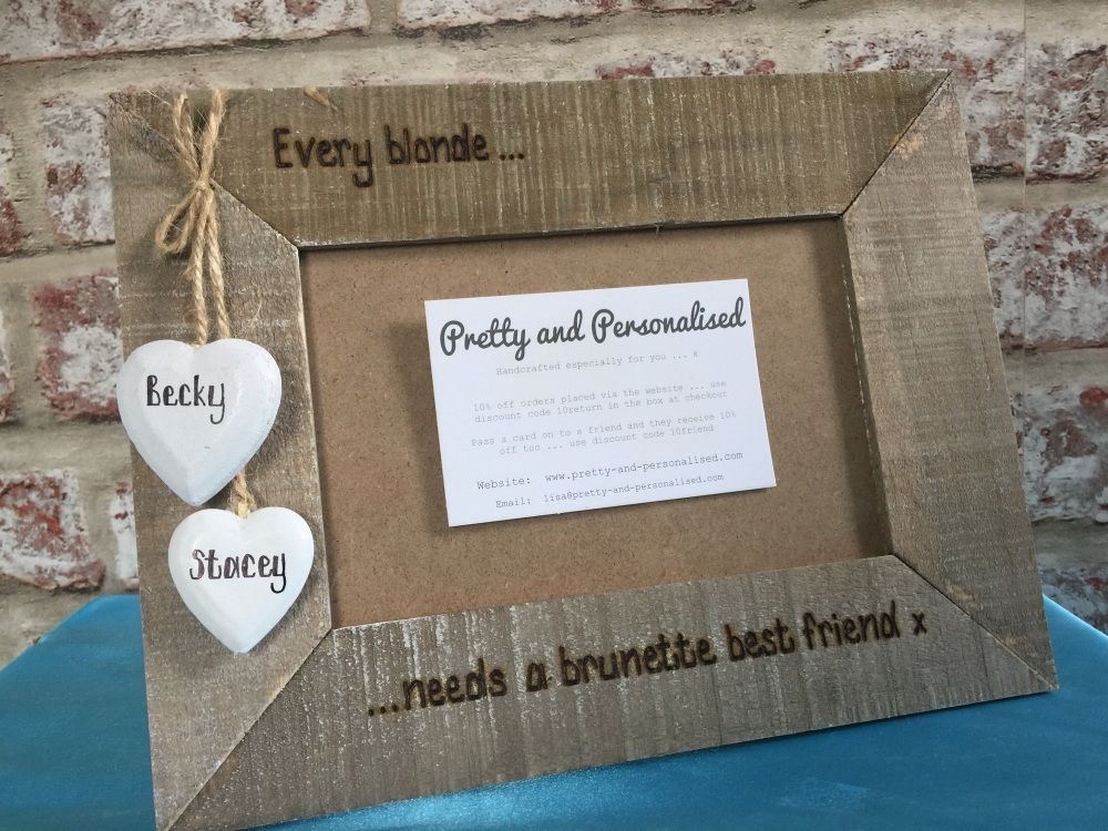 Personalised Driftwood Photo Frame