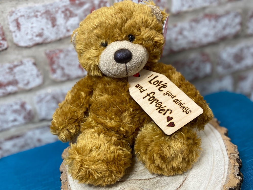I Love You Always And Forever  - Personalised 9" Teddy Bear Plush  