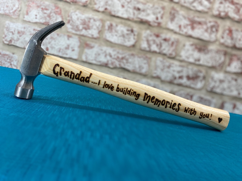 Grandad Building Memories - Personalised Hammer 