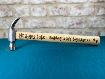 Mr & Mrs Building A Life Together - Personalised Hammer