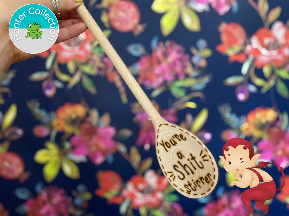 Sh*t Stirrer | Banter Personalised Wooden Spoon