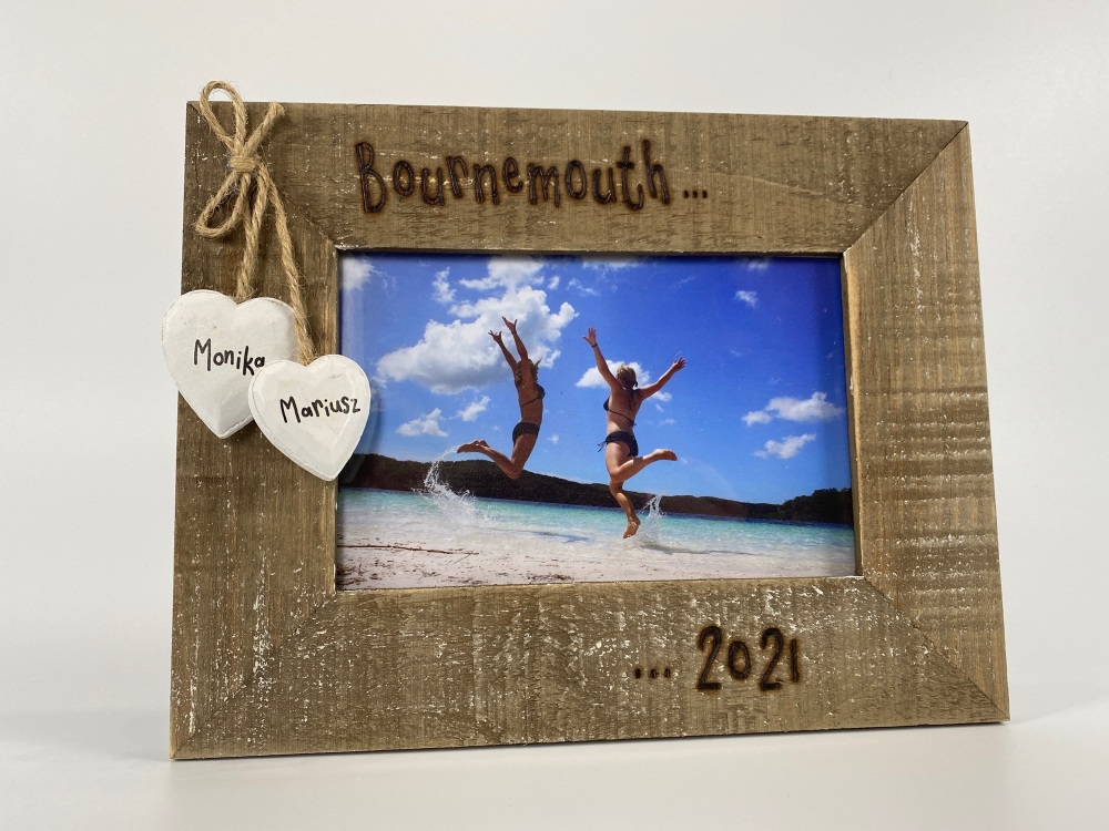 Holiday / Adventure   - Personalised Driftwood Photo Frame