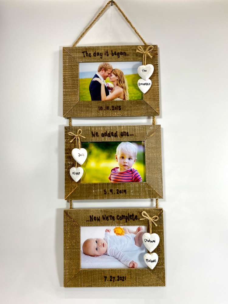 Design Your Own - Triple Driftwood Photo Frame