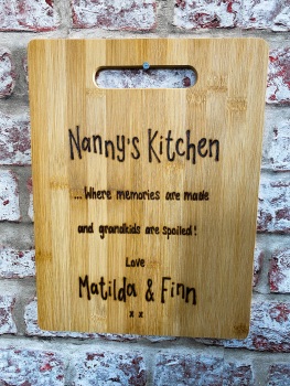Personalised Engraved Wooden Chopping Board Mum Nan