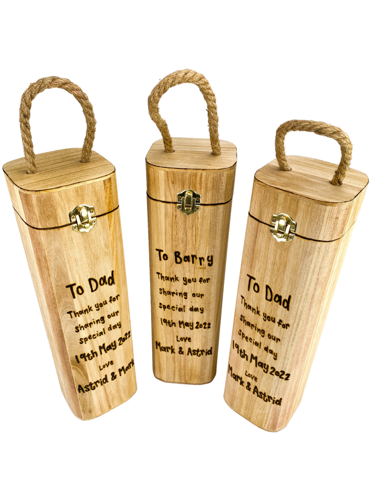 Design Your Own - Personalised Wooden Wine Box Holder