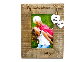Me & My Nan / Gran / Grandma /  - Personalised Driftwood Photo Frame