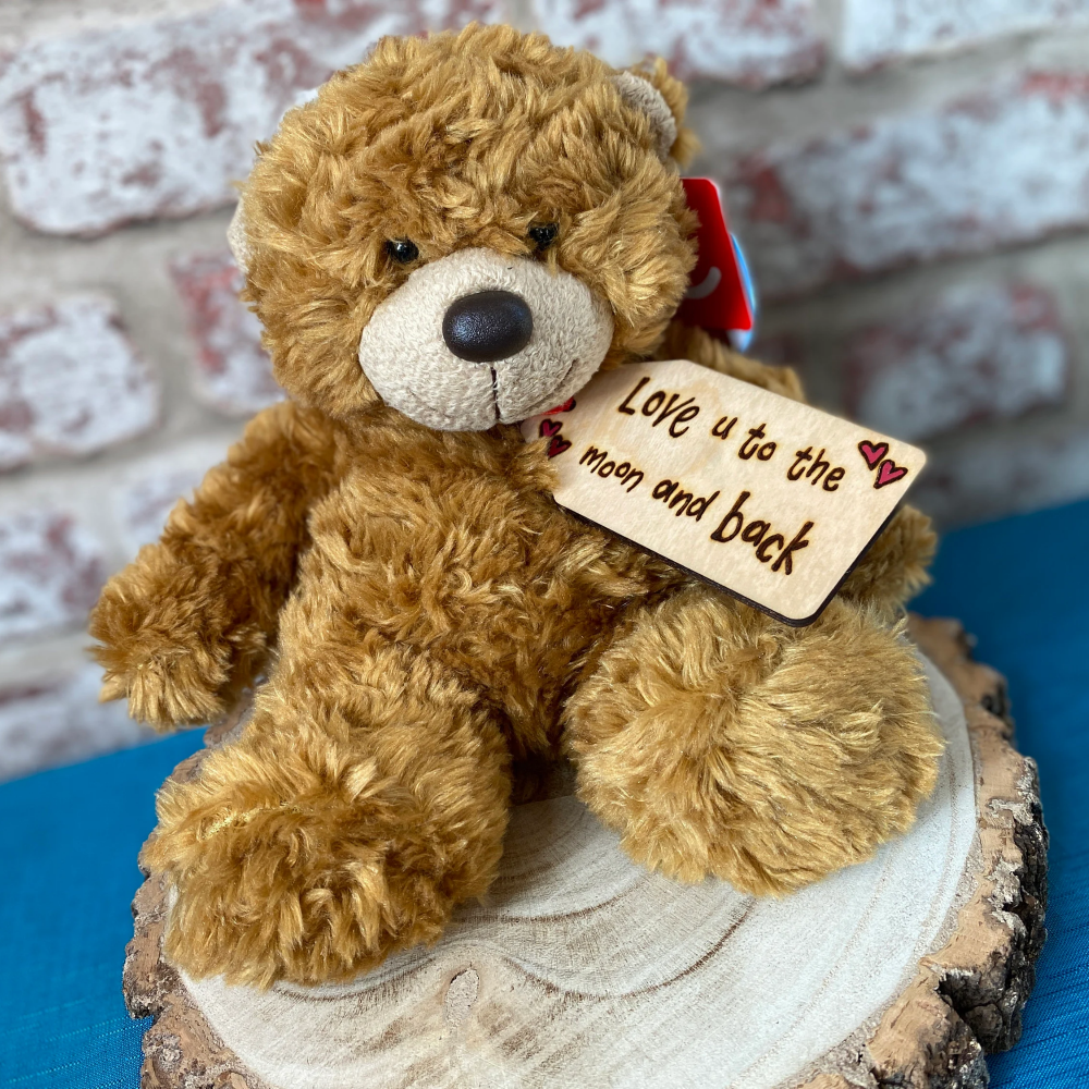 Love You To The Moon And Back - Personalised 9" Teddy Bear Plush  