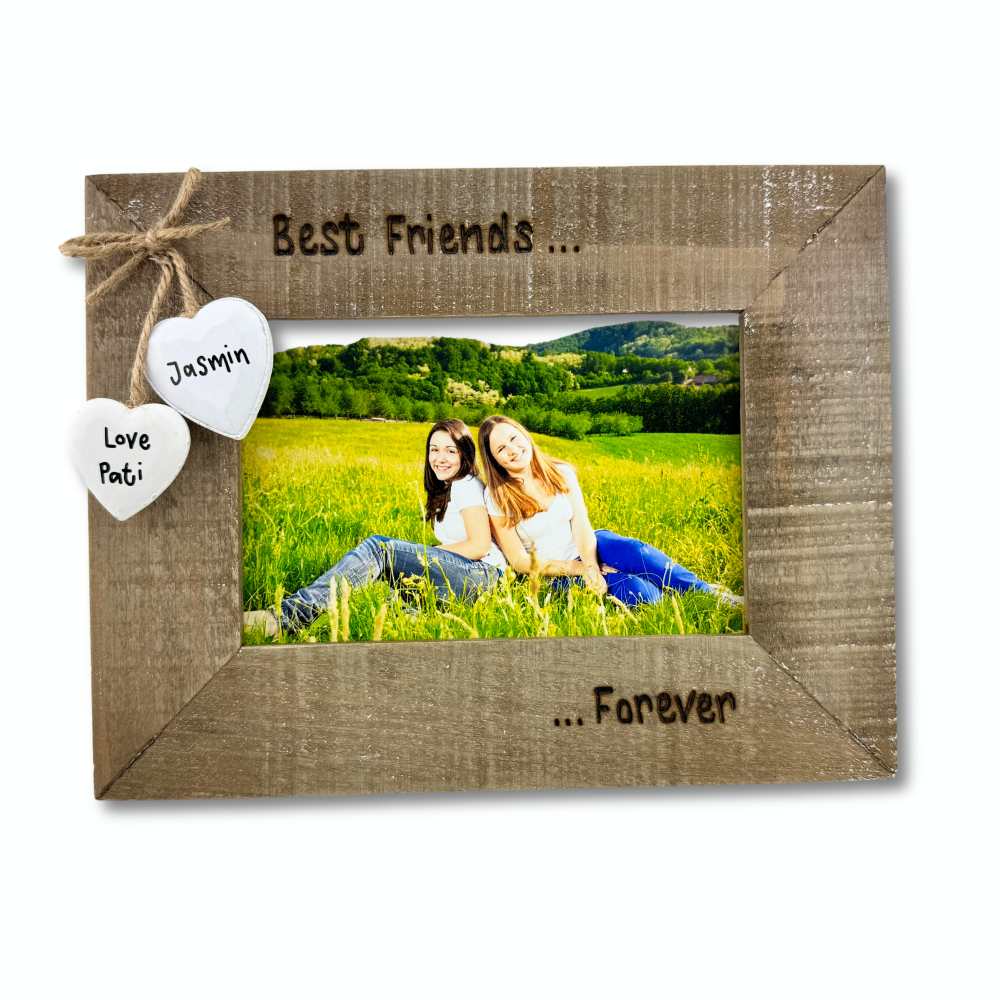 Best Friends Forever - Personalised Driftwood Photo Frame