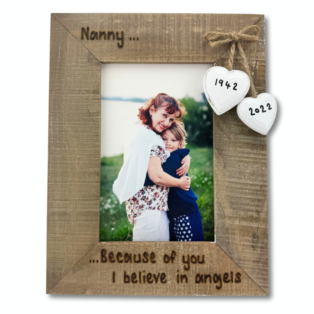 Mum, Because Of You I Believe In Angels - Memorial - Personalised Driftwood